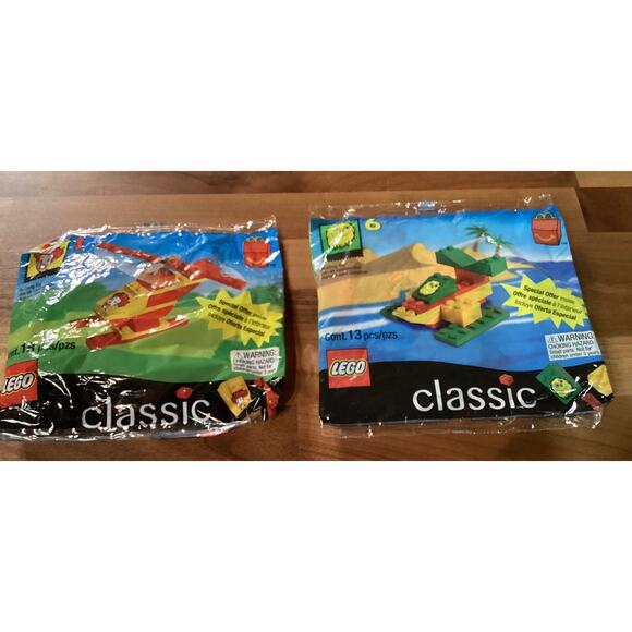 1999 McDonald's Lego Classic #1 and #6 Happy Meal Toys - Picture 4 of 4